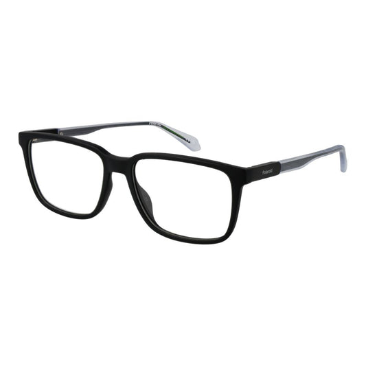 Polaroid Black Polyamide Square Glasses Frames for Men