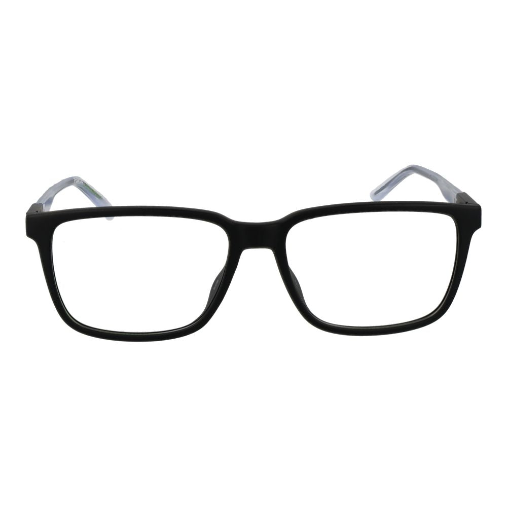 Polaroid Black Polyamide Square Glasses Frames for Men