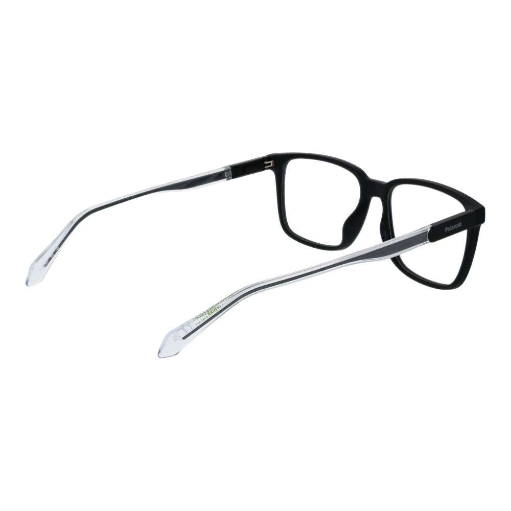 Polaroid Black Polyamide Square Glasses Frames for Men
