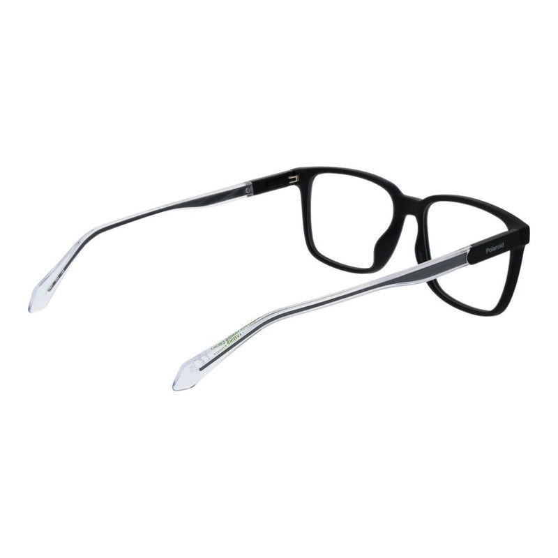 Polaroid Black Polyamide Square Glasses Frames for Men