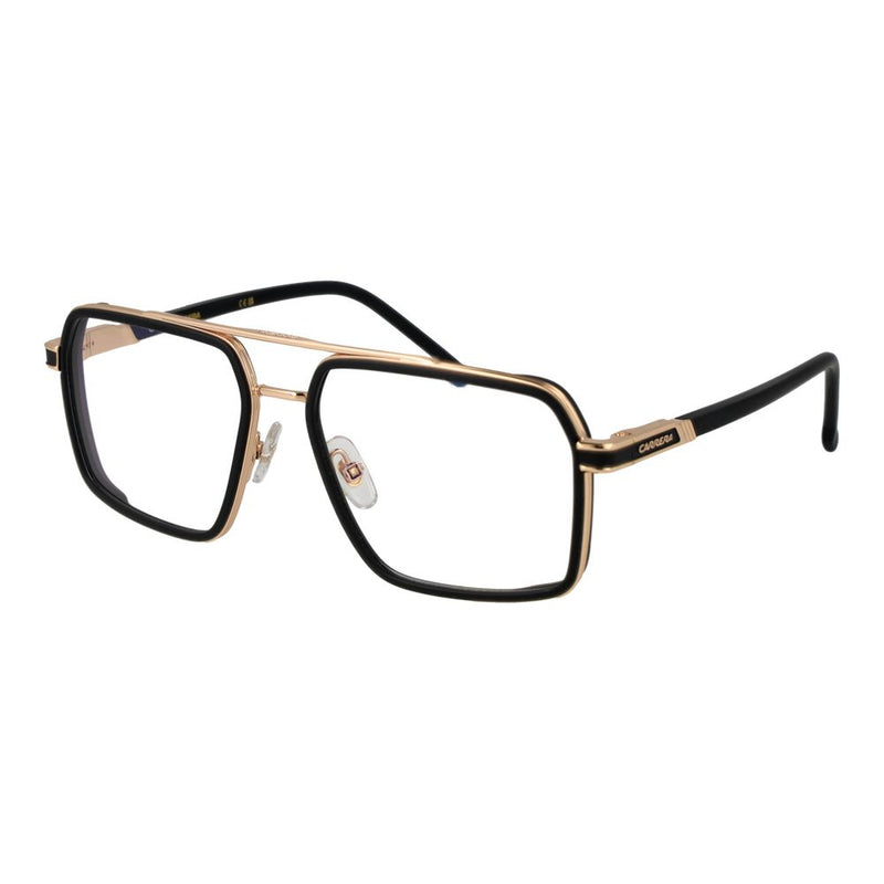 Carrera Black Metal Glasses (Frames) - Stylish Square Design