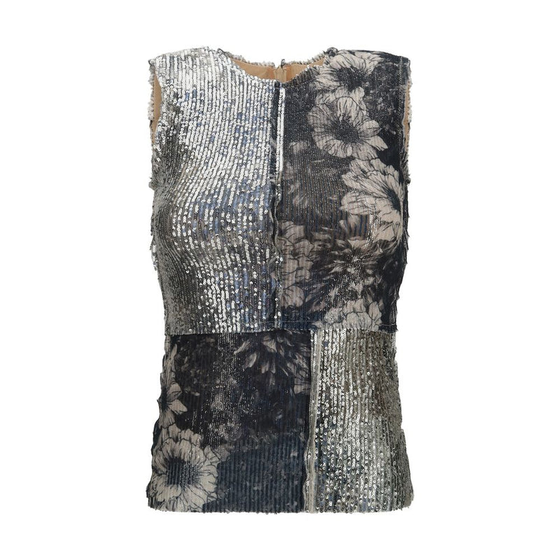 Chemise à motifs en polyamide multicolore Maison Margiela