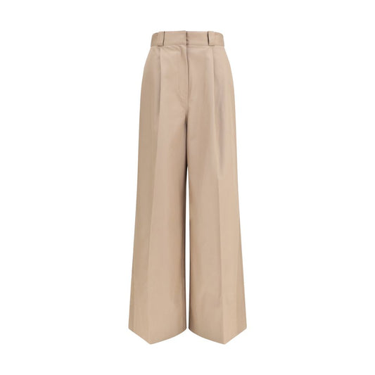 Pantalon Flare en Coton Beige Balenciaga