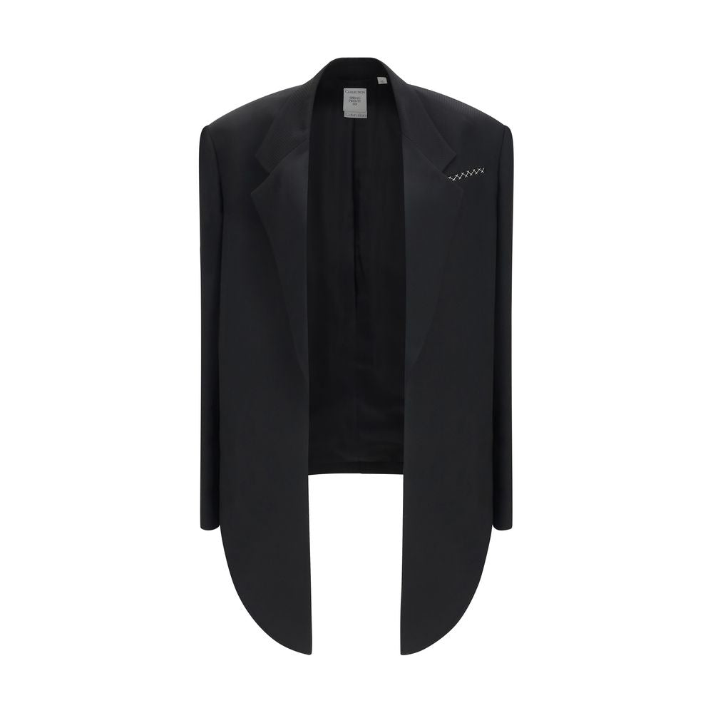 Calvin Klein Petunia Black Viscose Coat for Women