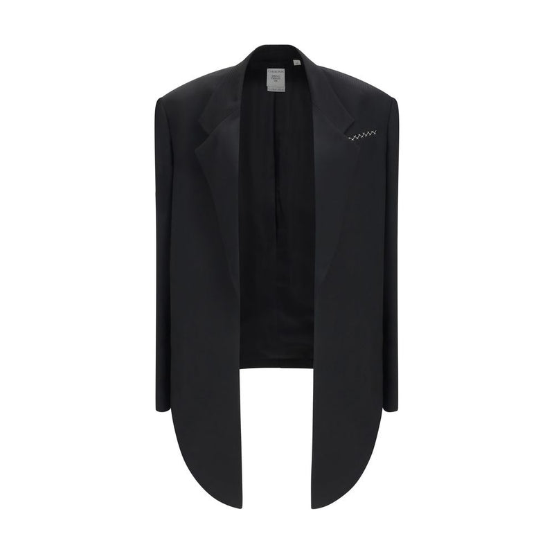 Calvin Klein Petunia Black Viscose Coat for Women