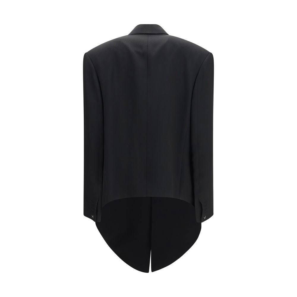 Calvin Klein Petunia Black Viscose Coat for Women