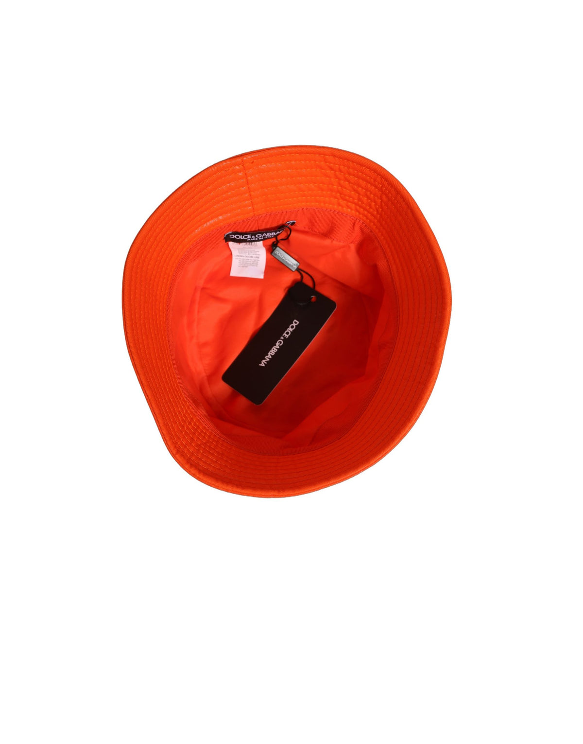 Dolce & Gabbana Orange Crystal Embellished Fisherman Hat