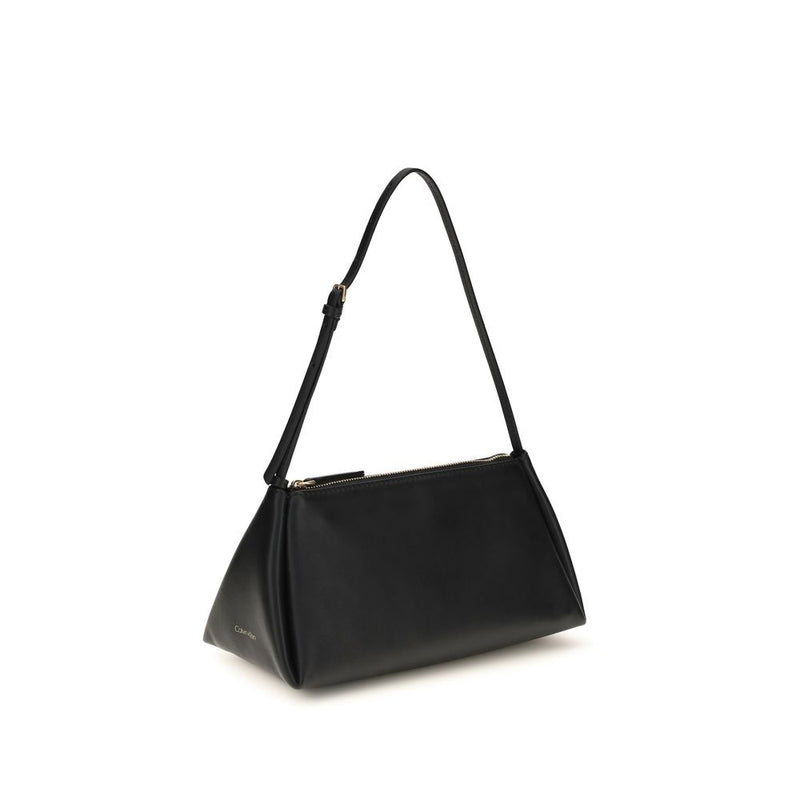 Calvin Klein Black Calf Leather Bos Taurus Handbag