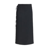 Calvin Klein Hallie Black Viscose Long Skirt