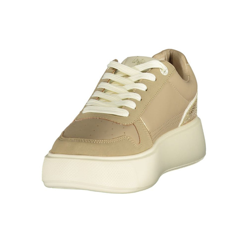 U.S. POLO ASSN. Beige Polyurethane Women's Sneaker