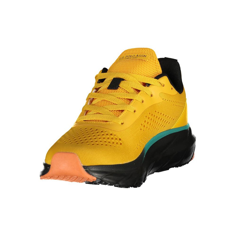 U.S. POLO ASSN. Yellow Polyester Men's Sneaker - Stylish & Comfortable