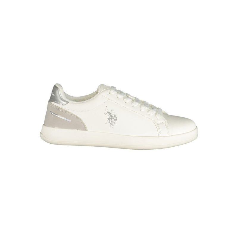 U.S. POLO ASSN. White Polyurethane Women's Sneaker