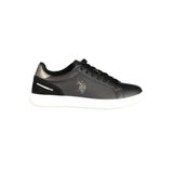 U.S. POLO ASSN. Women's Black Polyurethane Sneakers