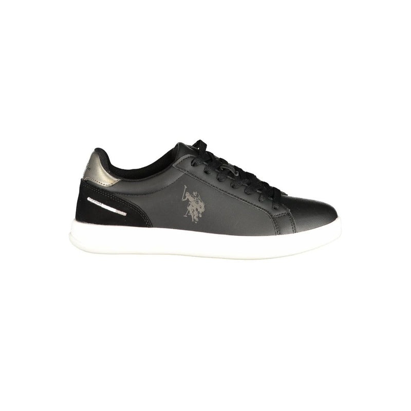 U.S. POLO ASSN. Women's Black Polyurethane Sneakers
