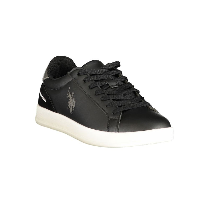 U.S. POLO ASSN. Women's Black Polyurethane Sneakers