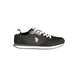 U.S. POLO ASSN. Black Polyurethane Men's Sneaker