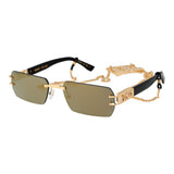 Dsquared² Gold Metal Sunglasses for Men