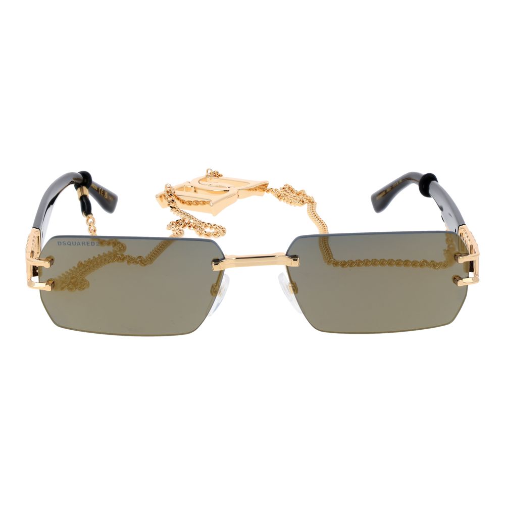 Dsquared² Gold Metal Sunglasses for Men