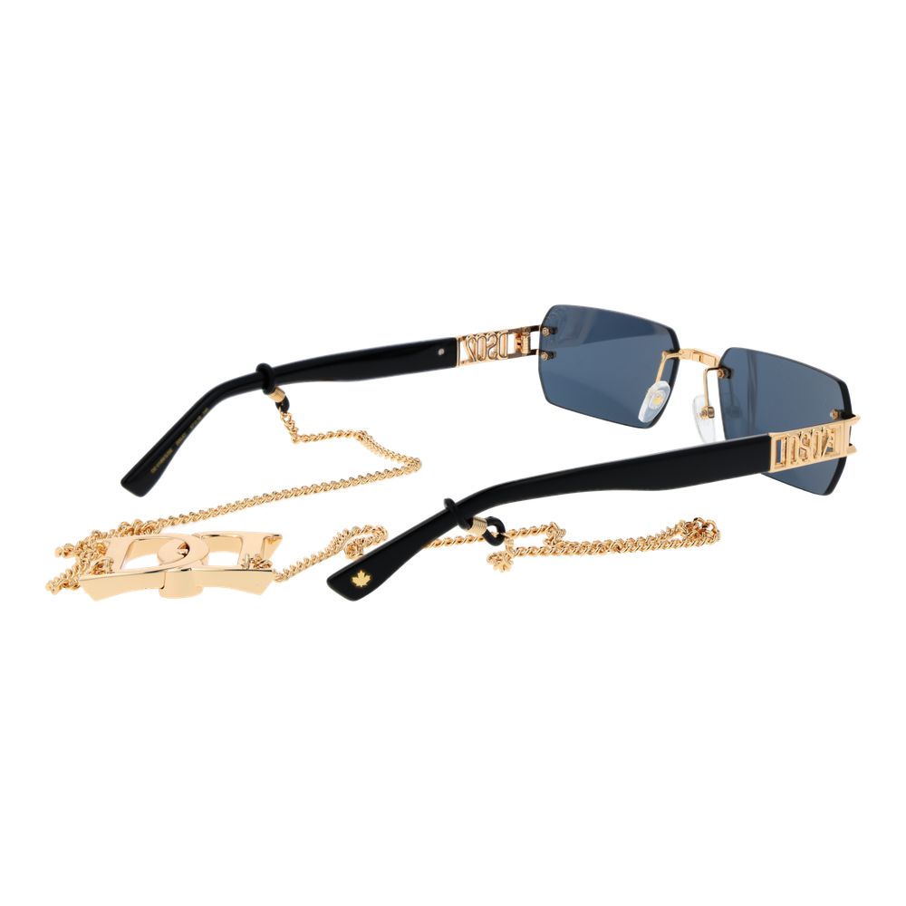 Dsquared² Gold Metal Sunglasses for Men