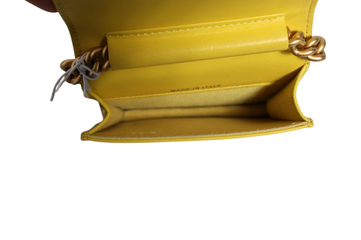 Chanel Crossbody Yellow Leather Bag - Preloved