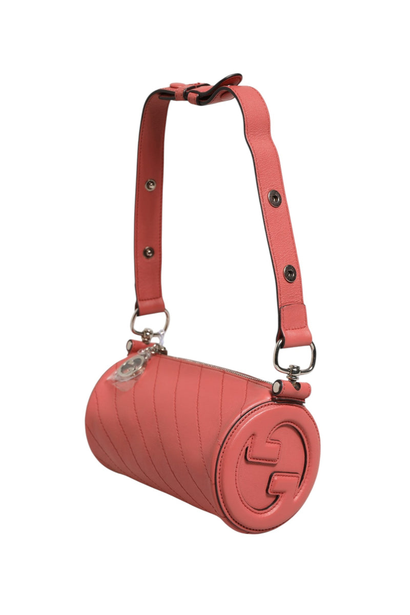 Gucci Blondie Mini Shoulder Bag in Pink Leather