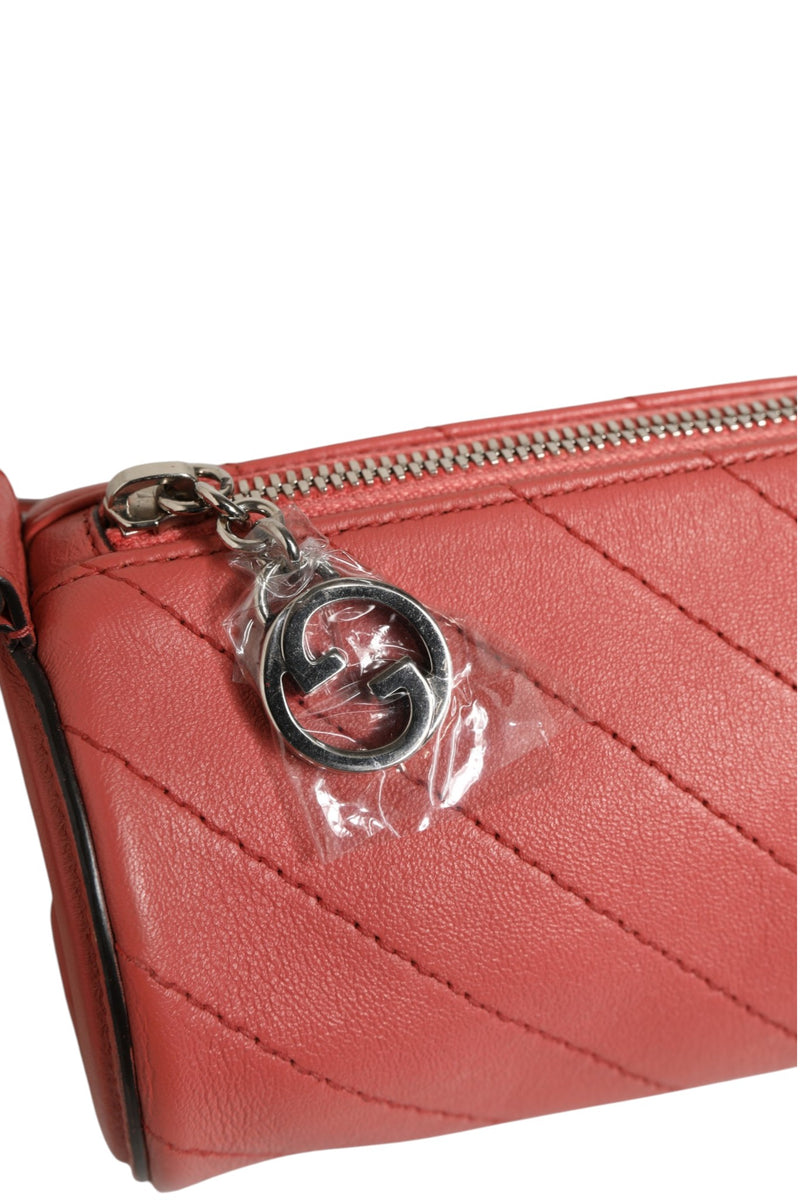 Gucci Blondie Mini Shoulder Bag in Pink Leather