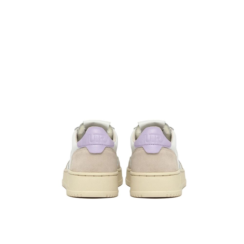 Autry White Leather Low Top Sneakers for Women