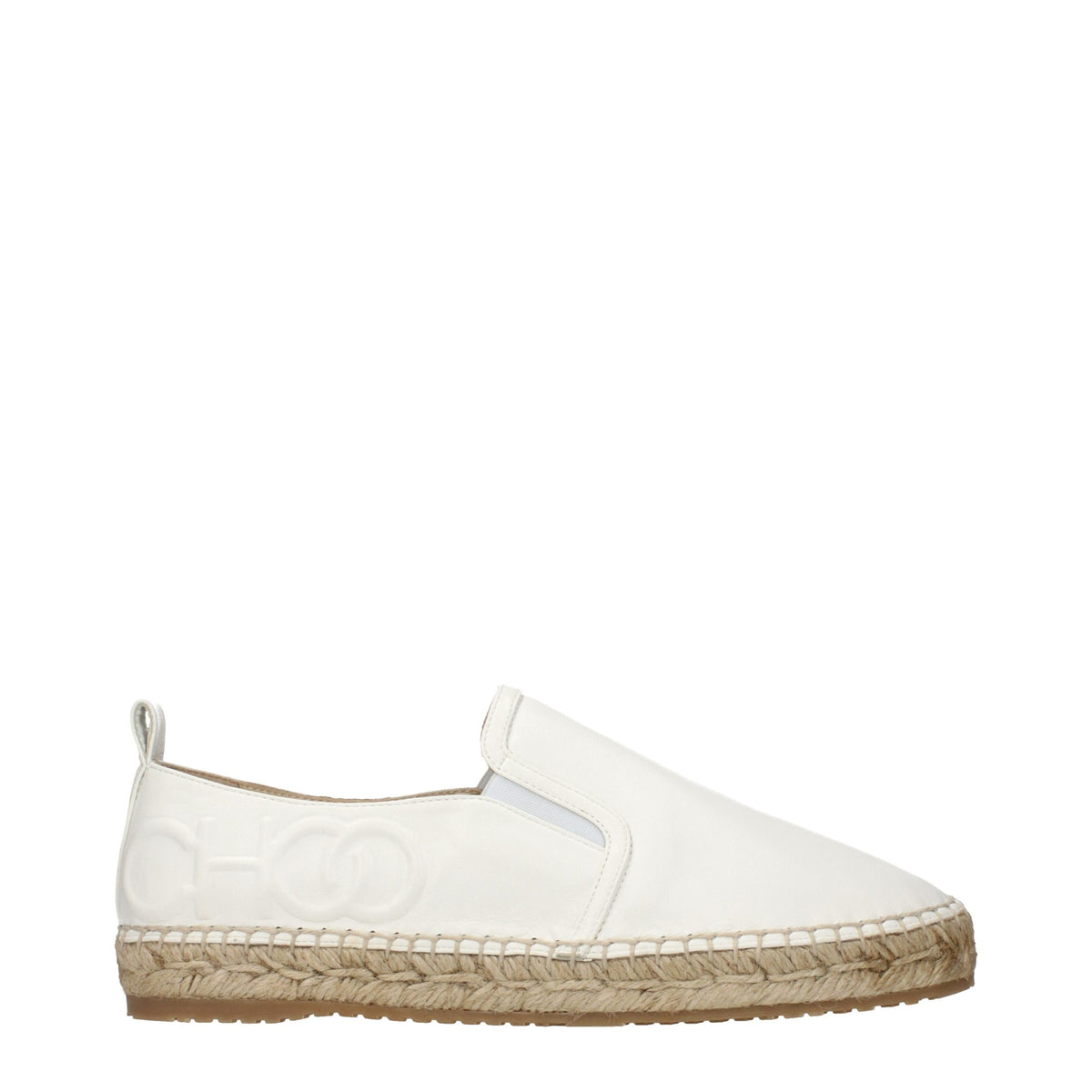 Espadrilles en cuir blanc Jimmy Choo