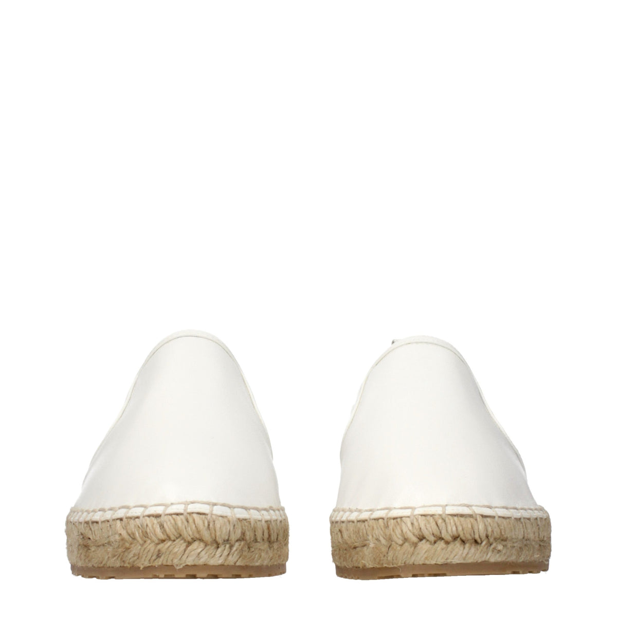 Espadrilles en cuir blanc Jimmy Choo