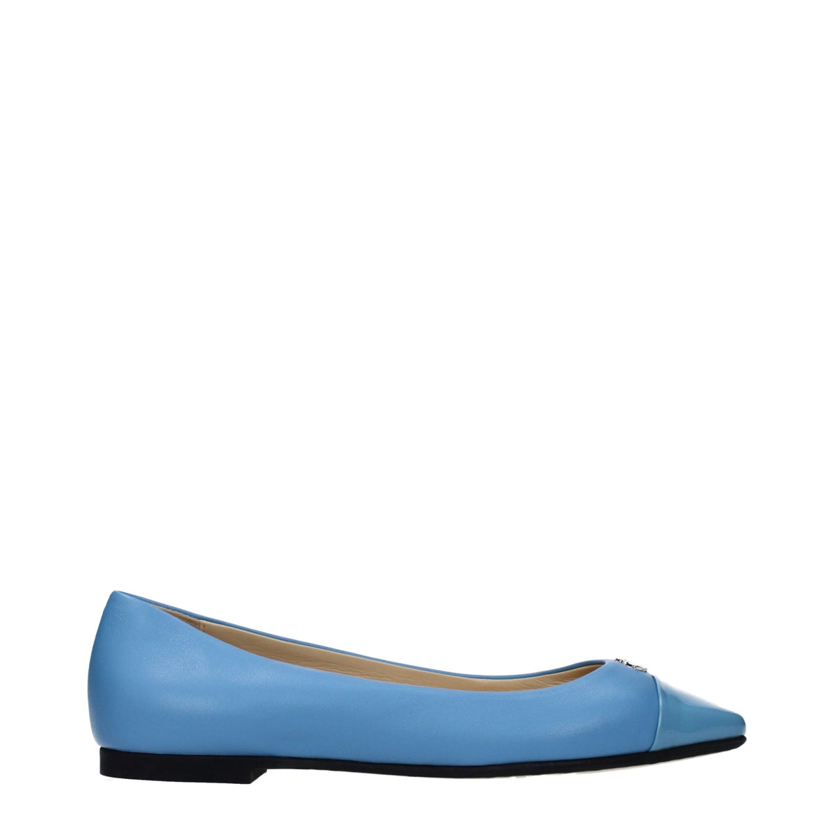 Jimmy Choo Light Blue Leather Ballet Flats for Women