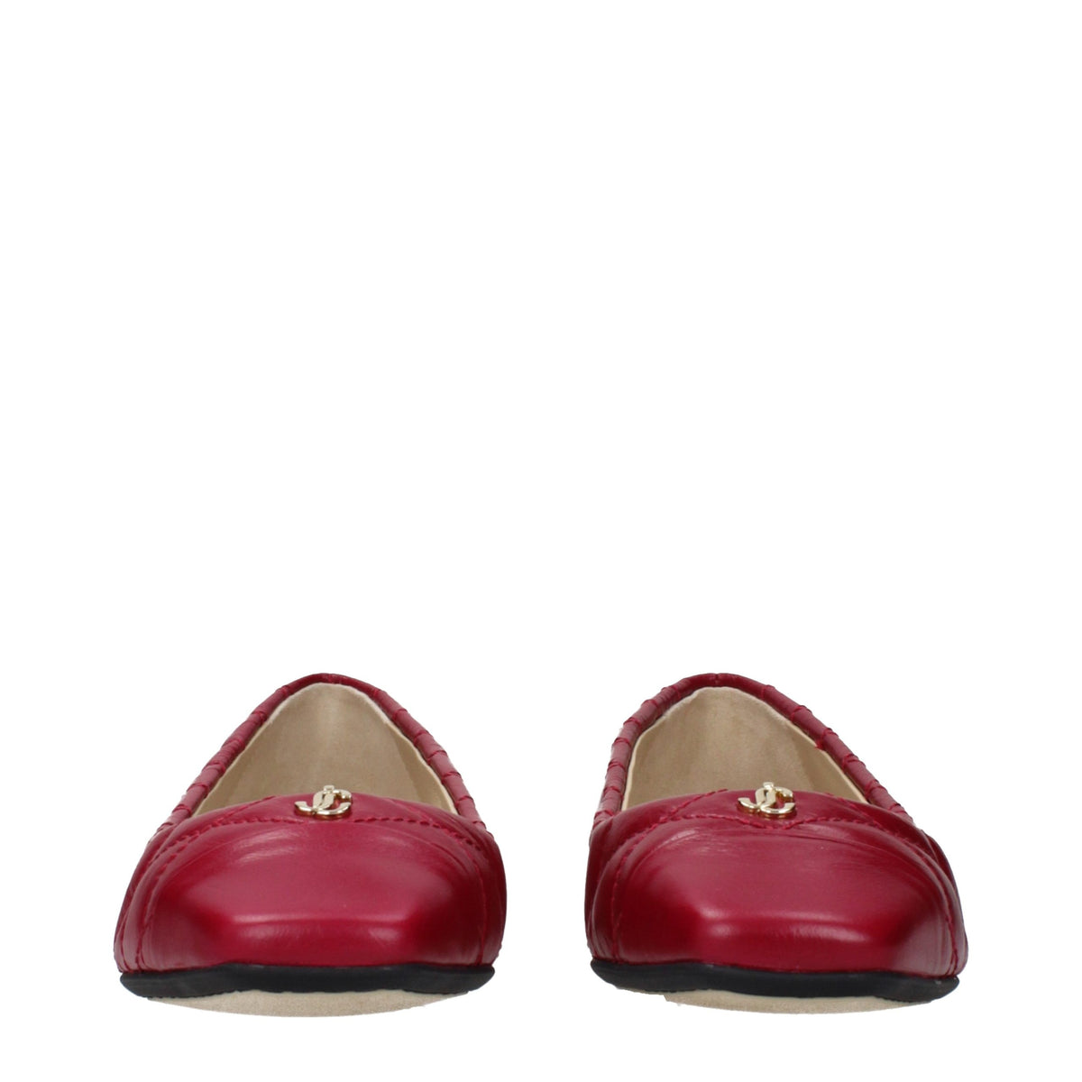Jimmy Choo Pink Leather Ballet Flats for Women