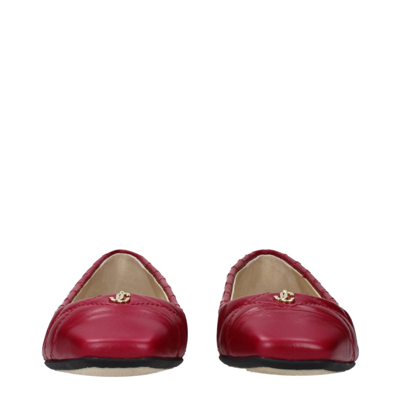 Jimmy Choo Pink Leather Ballet Flats for Women