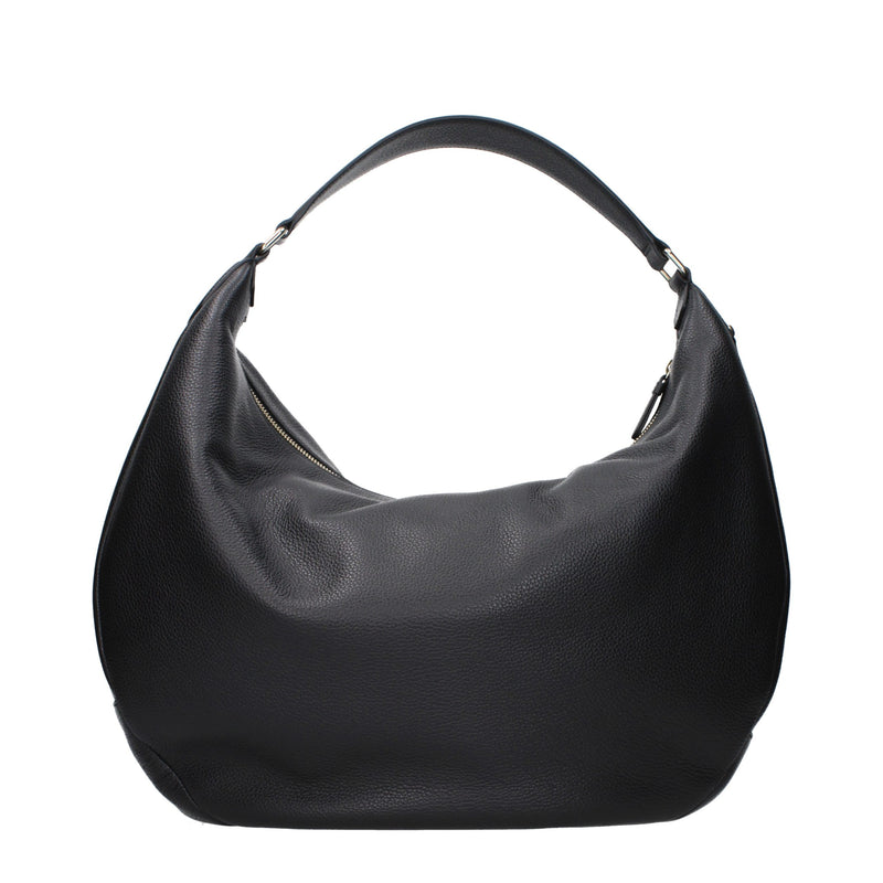 Sac à bandoulière en cuir noir Jimmy Choo