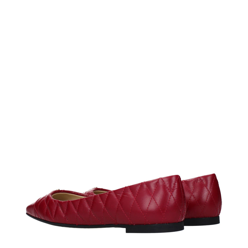 Jimmy Choo Pink Leather Ballet Flats for Women