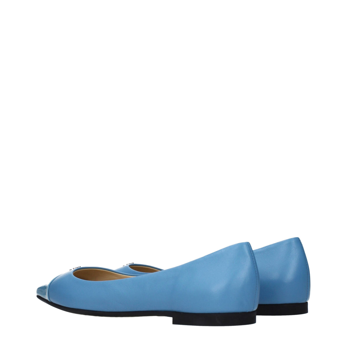 Jimmy Choo Light Blue Leather Ballet Flats for Women