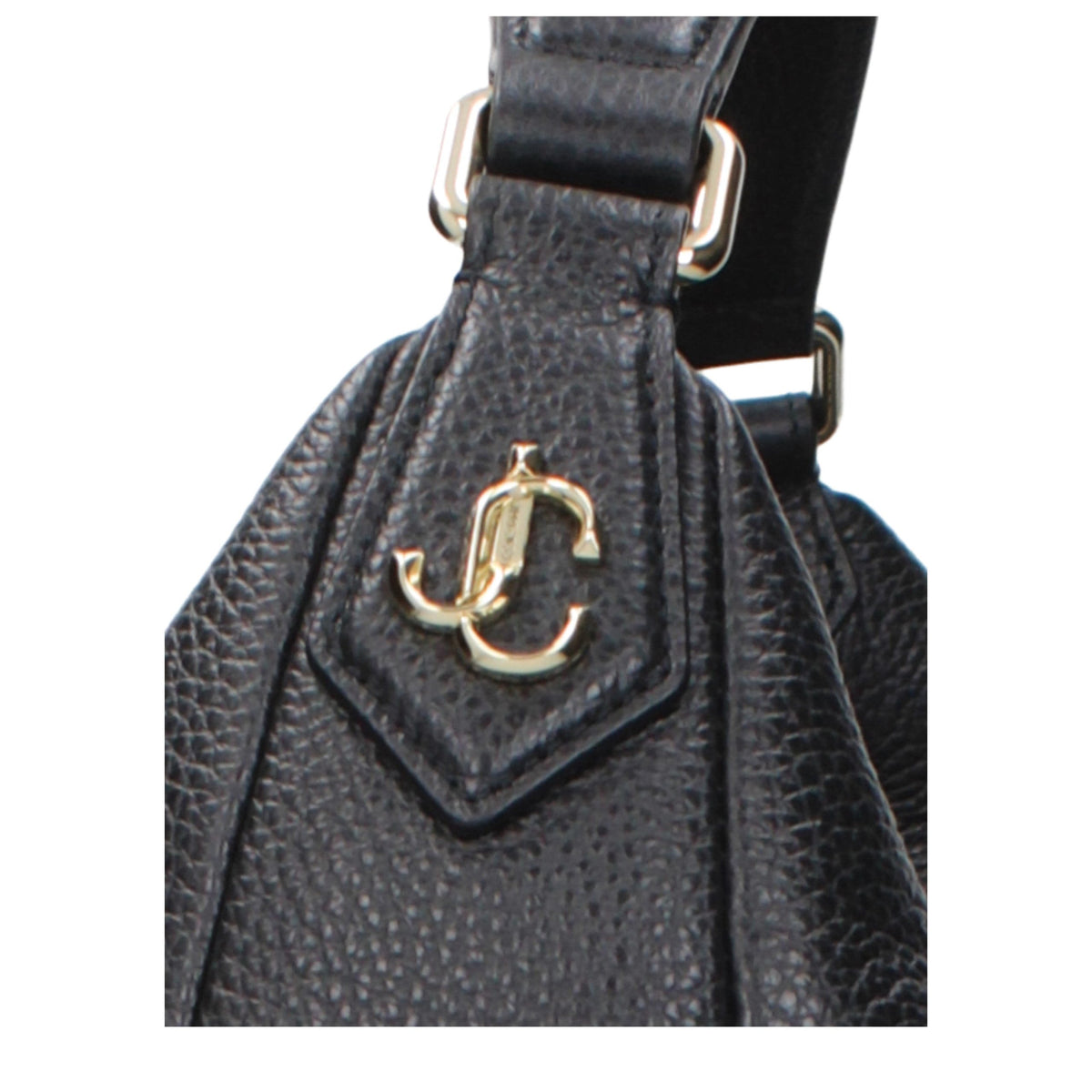 Sac à bandoulière en cuir noir Jimmy Choo