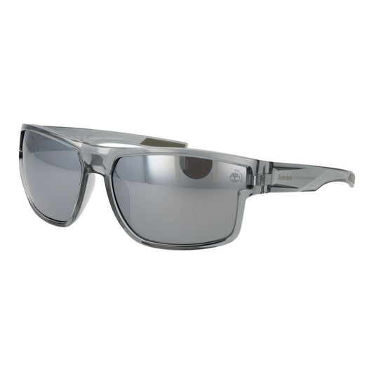 Lunettes de soleil en plastique grises Timberland pour hommes