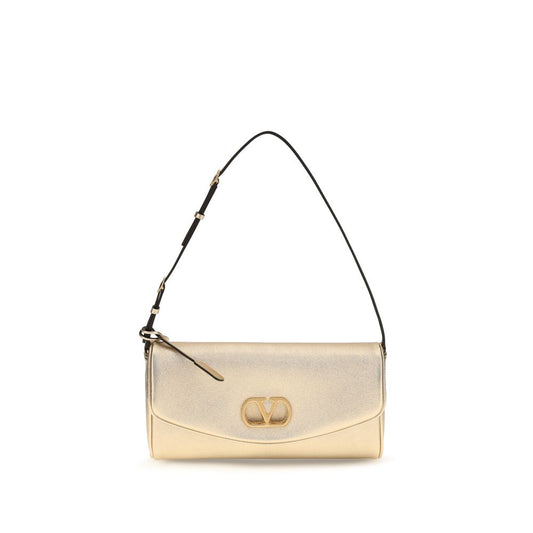 Sac bandoulière Valentino Garavani doré en cuir d'agneau Ovis Aries