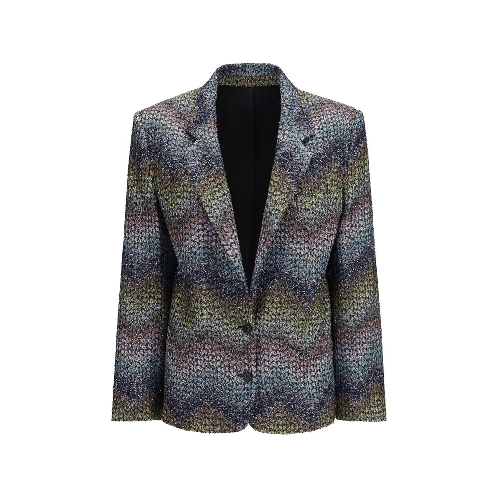 Blazer en Viscose Lamé Multicolore Missoni