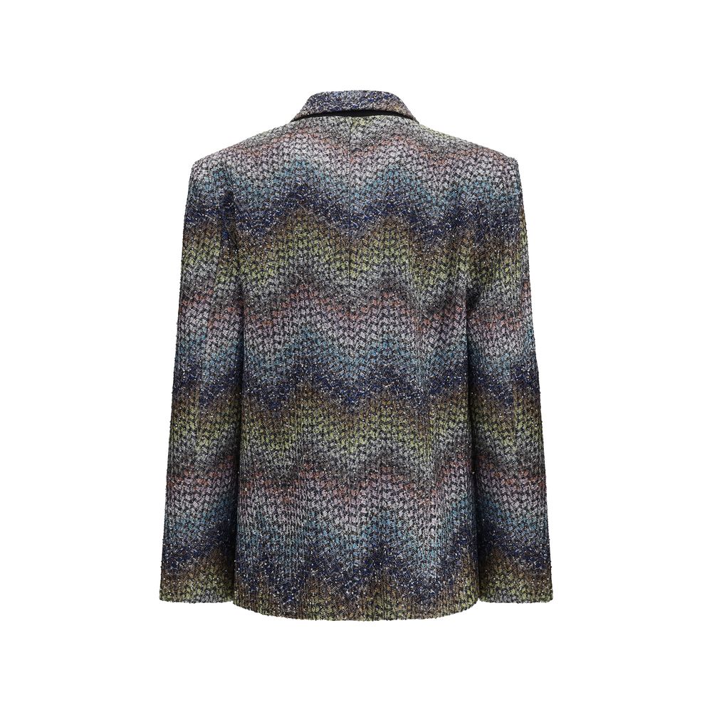 Blazer en Viscose Lamé Multicolore Missoni