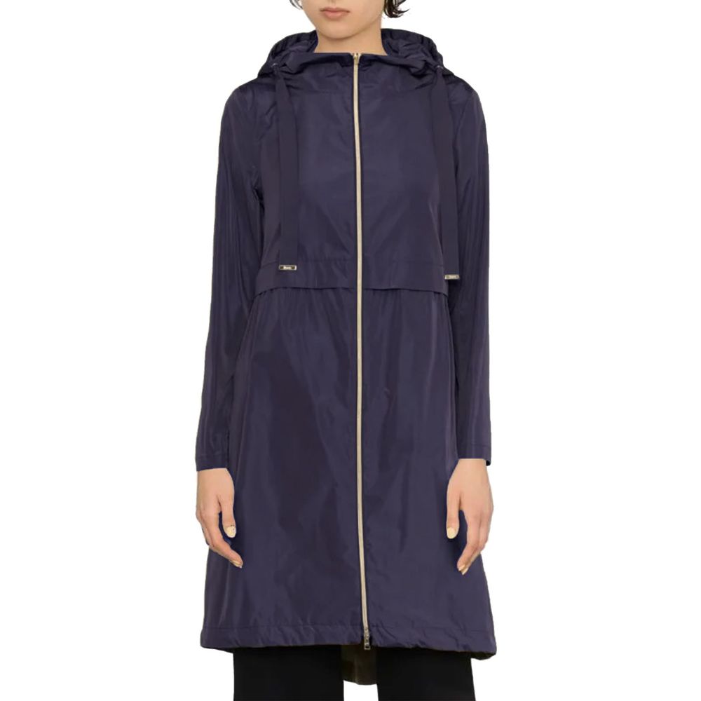 Herno Blue Polyester Coat for Women