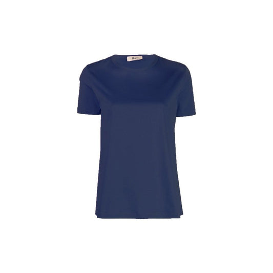 Herno Blue Cotton T-Shirt for Women