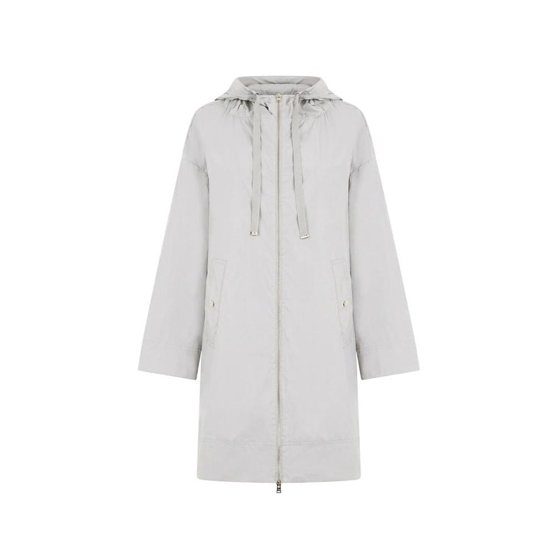 Herno Gray Elastane Coat for Women