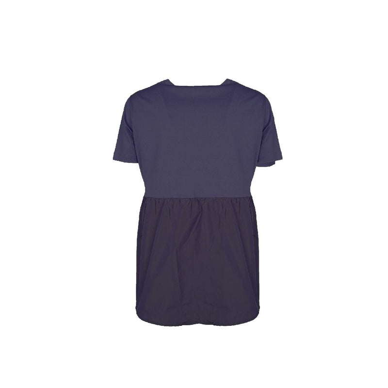 Herno Blue Cotton T-Shirt for Women