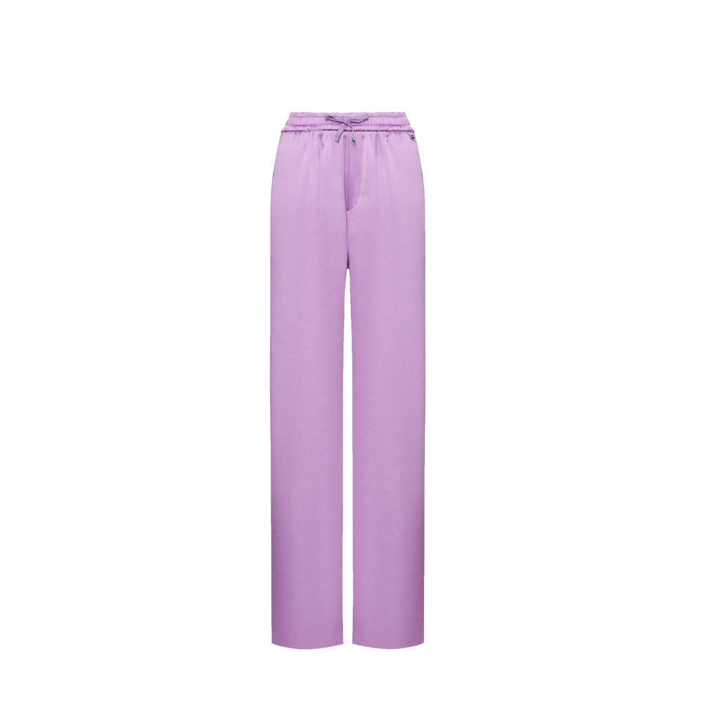 Herno Purple Polyester Casual Pants for Women