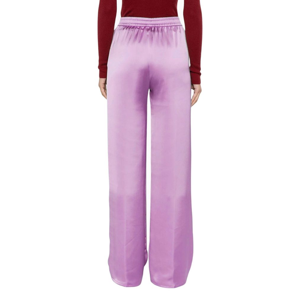 Herno Purple Polyester Casual Pants for Women