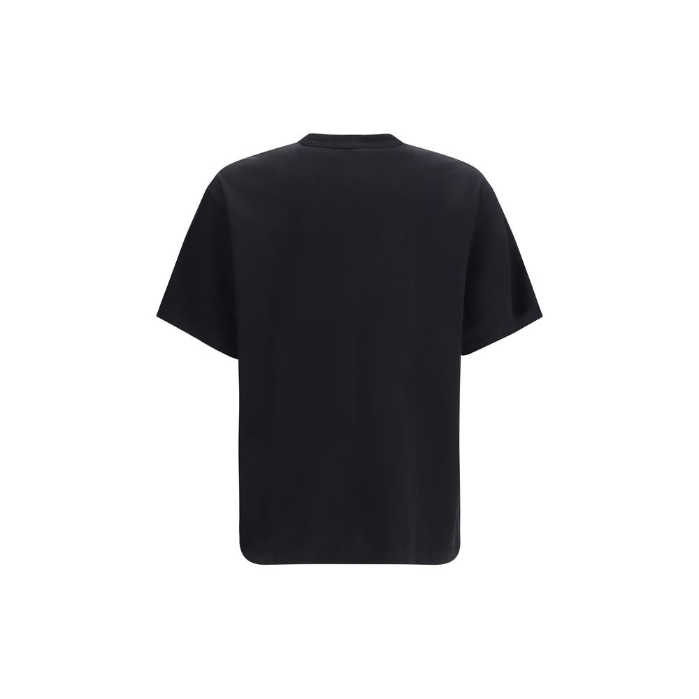 Versace Jeans Couture Black Cotton Logo T-Shirt for Men