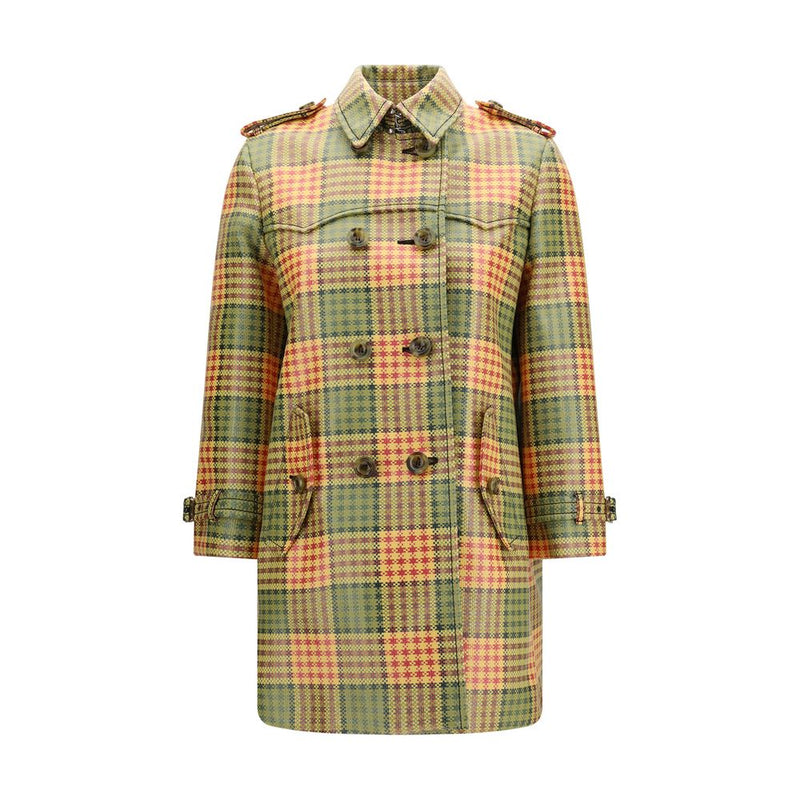 Burberry Summerside Check Multicolor Trench Coat
