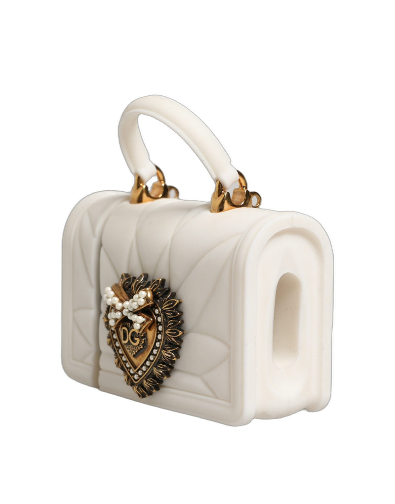 Dolce & Gabbana White Silicone Devotion Heart AirPods Case