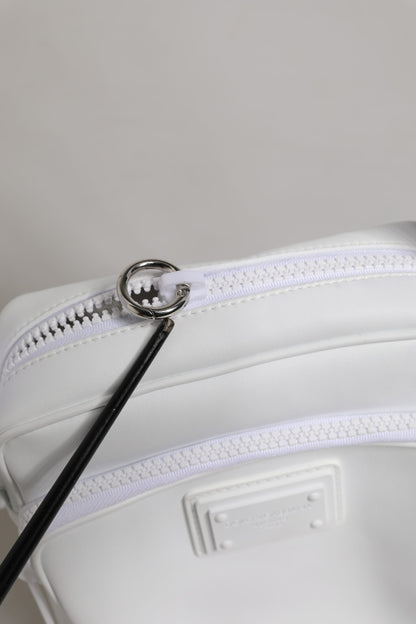 Dolce & Gabbana White Logo Plaque Crossbody Shoulder Borse Men Bag